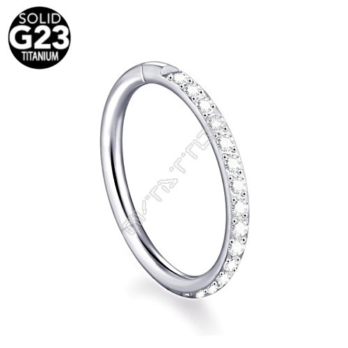 Piercing Titânio G23 Polido Segment Articulado Multizircônias Crystal